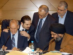 saad with berri and nasrallah